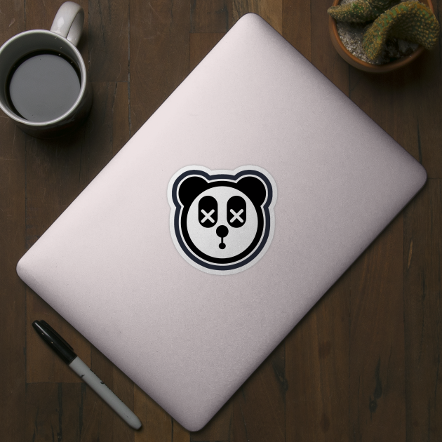 Dead-tired Panda Sticker by CrimsonsDesign